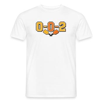 0-0-2 Emblème de la rivalité - T-shirt homme - blanc - Devant - AI Model Male 178 dark (178cm)