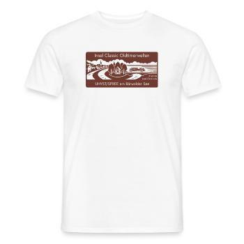 Insel Classic Oldtimerwelten Uhyst Spree Lausitz  - Männer T-Shirt - Weiß - Vorne - AI Model Male 178 dark (178cm)