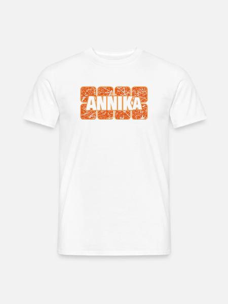 Weiblich Annika - Männer T-Shirt - Weiß