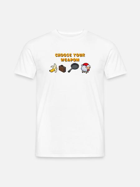 Wähle deine Waffe - Männer T-Shirt - Weiß