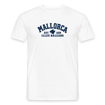 Mallorca - Mittelmeer - Insel - Spanien - Espana - Männer T-Shirt - Weiß - Vorne - AI Model Male 178 dark (178cm)