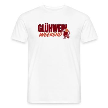 Glühwein Weekend mit Glühwein-Grafik - Männer T-Shirt - Weiß - Vorne - AI Model Male 178 dark (178cm)