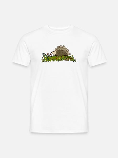 Igel - Männer T-Shirt - Weiß