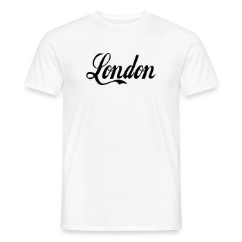 London - couleur personnalisable - T-shirt homme - blanc - Devant - AI Model Male 178 dark (178cm)