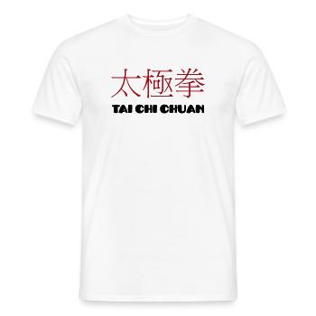 Tai Chi Chuan - T-shirt homme - blanc - Devant - AI Model Male 178 dark (178cm)