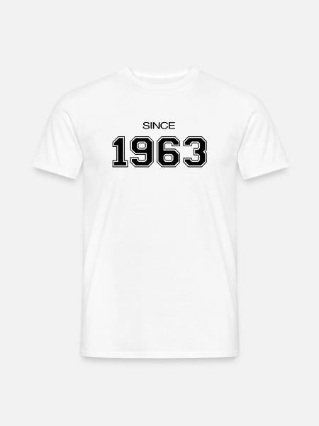 1963 birthday gift - Men's T-Shirt - white