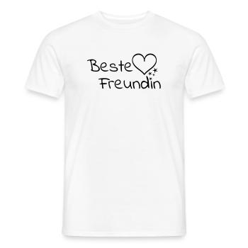 Meilleure amie - T-shirt homme - blanc - Devant - AI Model Male 178 dark (178cm)