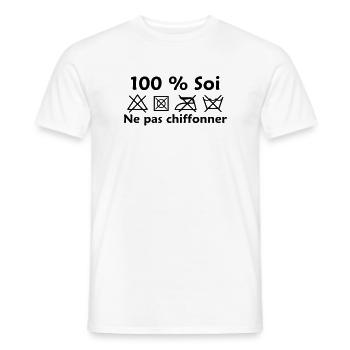 Zerknittern nicht - Männer T-Shirt - Weiß - Vorne - AI Model Male 178 dark (178cm)
