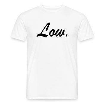 Men Women Tshirt Tuning Car Deep Low Bar - Men's T-Shirt - white - Front - AI Model Male 178 dark (178cm)