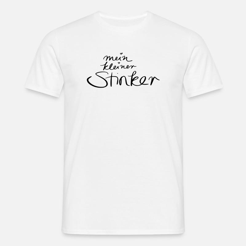 mein kleiner Stinker - Männer T-Shirt - Weiß