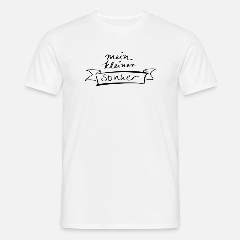 mein kleiner Stinker - Männer T-Shirt - Weiß