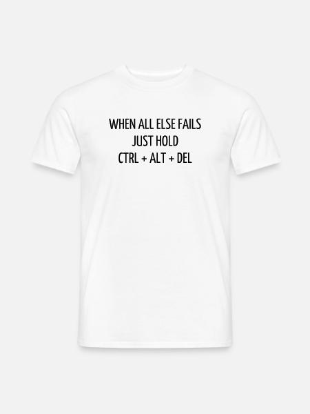 Citation / Geek / Gaming / Gamer / Nerd - T-shirt homme - blanc