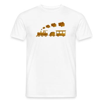 eisenbahn spielzeug kind - Männer T-Shirt - Weiß - Vorne - AI Model Male 178 dark (178cm)