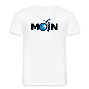 Moin Norddeutsch - T-shirt homme - blanc - Devant - AI Model Male 178 dark (178cm)