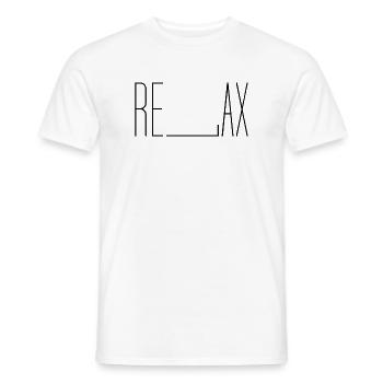 Relax - Men's T-Shirt - white - Front - AI Model Male 178 dark (178cm)