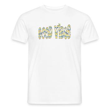 GUTE STIMMUNG - Männer T-Shirt - Weiß - Vorne - AI Model Male 178 dark (178cm)