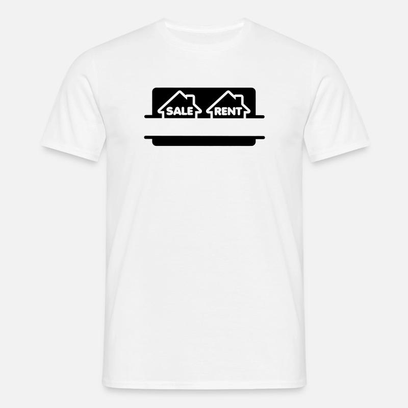 Haus mieten oder kaufen - Männer T-Shirt - Weiß
