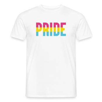 Pride Month LGBT - Pansexual Pride - Men's T-Shirt - white - Front - AI Model Male 178 dark (178cm)