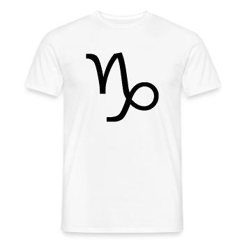 Sternzeichen Steinbock, exklusives T-Shirt Design - Männer T-Shirt - Weiß - Vorne - AI Model Male 178 dark (178cm)