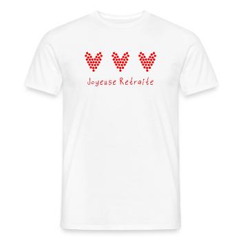 RUHESTAND. RUHESTAND. PENSIONIERT. RUHESTAND - Männer T-Shirt - Weiß - Vorne - AI Model Male 178 dark (178cm)