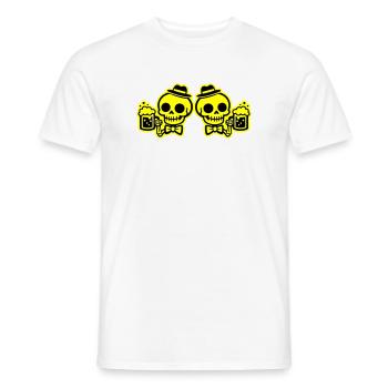 Skelett Bier Team Junggesellen - Männer T-Shirt - Weiß - Vorne - AI Model Male 178 dark (178cm)
