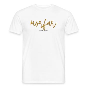 Morfar est 2026 - Männer T-Shirt - Weiß - Vorne - AI Model Male 178 dark (178cm)