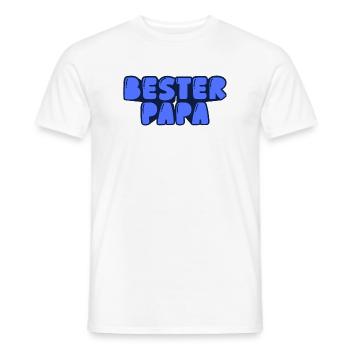 Bester Papa - Männer T-Shirt - Weiß - Vorne - AI Model Male 178 dark (178cm)