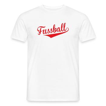 Football Rouge Vintage : Le Style du Finisseur - T-shirt homme - blanc - Devant - AI Model Male 178 dark (178cm)