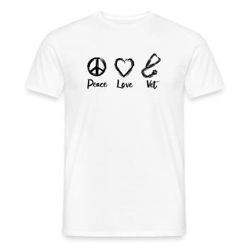 Vet Love - Men's T-Shirt - white - Front - AI Model Male 178 dark (178cm)
