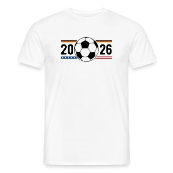 Fußball Flagge 2026 - Männer T-Shirt - Weiß - Vorne - AI Model Male 178 dark (178cm)