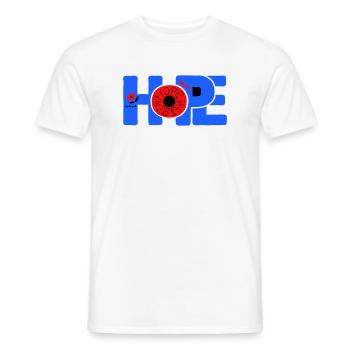Hope Hoffnung - T-shirt homme - blanc - Devant - AI Model Male 178 dark (178cm)