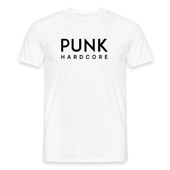 Hardcore punk - Men's T-Shirt - white - Front - AI Model Male 178 dark (178cm)