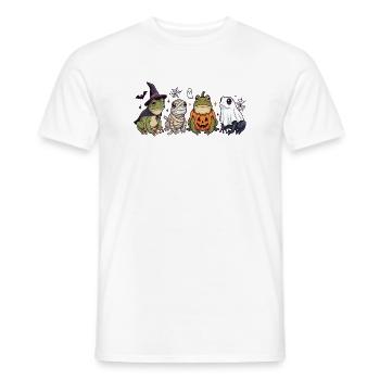 Unheimliche Frösche Geister-Halloween - Männer T-Shirt - Weiß - Vorne - AI Model Male 178 dark (178cm)