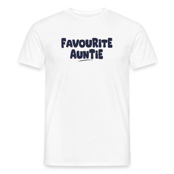 Lieblingsgeschenk der Tante - Männer T-Shirt - Weiß - Vorne - AI Model Male 178 dark (178cm)