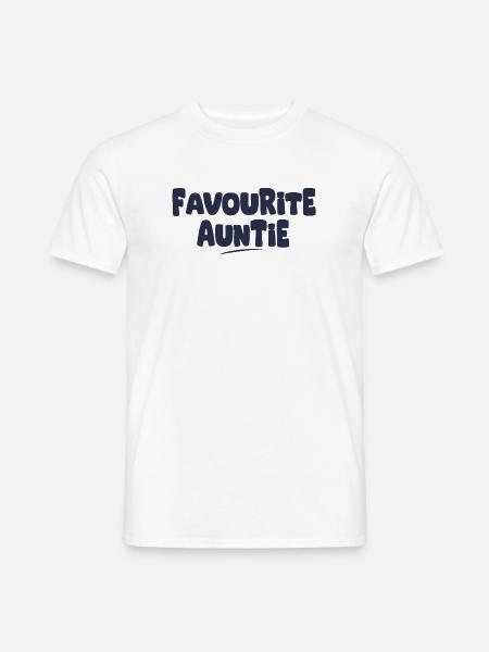 Lieblingsgeschenk der Tante - Männer T-Shirt - Weiß