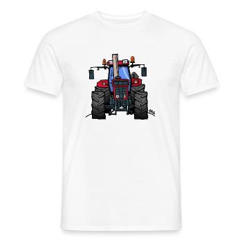 362 Red tractor 1455XL - Men's T-Shirt - white - Front - AI Model Male 178 dark (178cm)