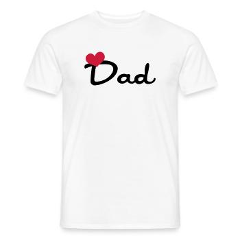 Dad - T-shirt homme - blanc - Devant - AI Model Male 178 dark (178cm)