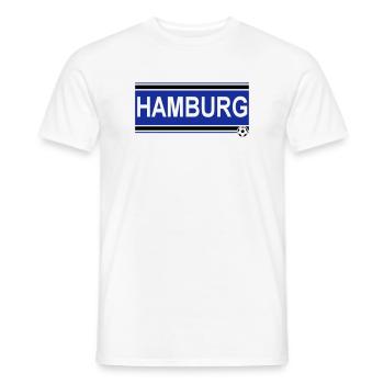 Hamburg , Tradition , Hamburg Fussball Fan (25) - Männer T-Shirt - Weiß - Vorne - AI Model Male 178 dark (178cm)