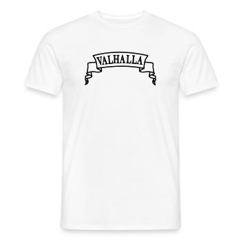 Valhalla in the banner - Men's T-Shirt - white - Front - AI Model Male 178 dark (178cm)