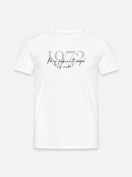 Millésime Année 1972 Script - T-shirt homme - blanc