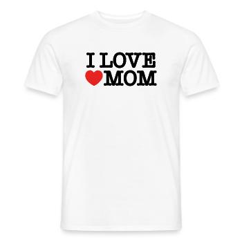 Ich liebe Mama - Männer T-Shirt - Weiß - Vorne - AI Model Male 178 dark (178cm)