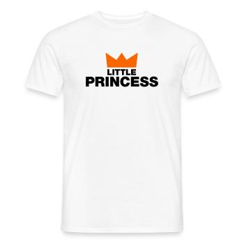 Little Princess with Crown - Men's T-Shirt - white - Front - AI Model Male 178 dark (178cm)