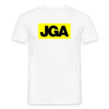Bachelor Party Emblem / Logo 2C - Men's T-Shirt - white - Front - AI Model Male 178 dark (178cm)