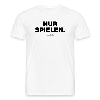 Nur Spielen (JGA - Jungesellenabschied) - Männer T-Shirt - Weiß - Vorne - AI Model Male 178 dark (178cm)