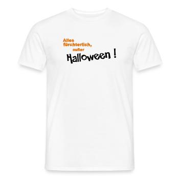 Halloween - Men's T-Shirt - white - Front - AI Model Male 178 dark (178cm)