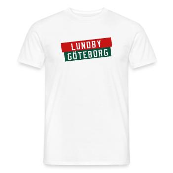 Lund vs Gothenburg Banners - Men's T-Shirt - white - Front - AI Model Male 178 dark (178cm)