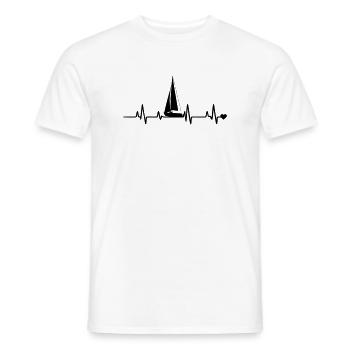 Sail - Men's T-Shirt - white - Front - AI Model Male 178 dark (178cm)