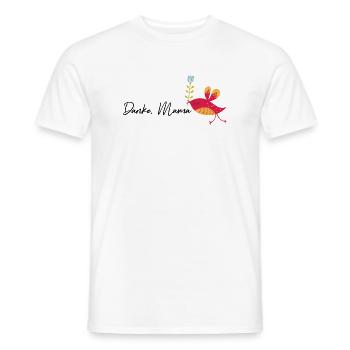 Danke Mama - Männer T-Shirt - Weiß - Vorne - AI Model Male 178 dark (178cm)
