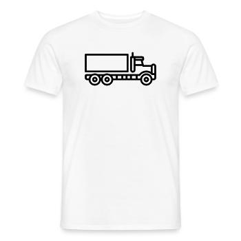 Lkw - Männer T-Shirt - Weiß - Vorne - AI Model Male 178 dark (178cm)