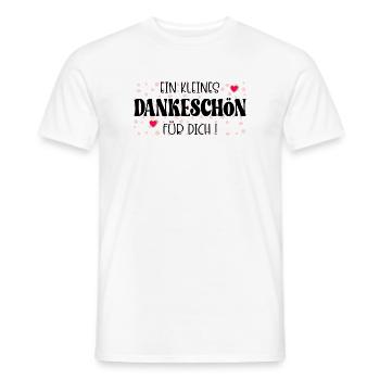 Kleines Dankeschön - Männer T-Shirt - Weiß - Vorne - AI Model Male 178 dark (178cm)